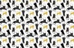 Papier peint mural Chat Noir et Or Éveil Magique Mural Cartoon Cat - Vignette | Mr Papier Peint