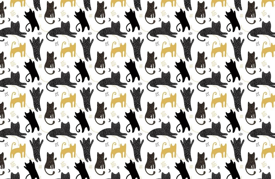 Papier peint mural de Cartoon Cat - Le meilleur Papier peint panoramique Sur mesure