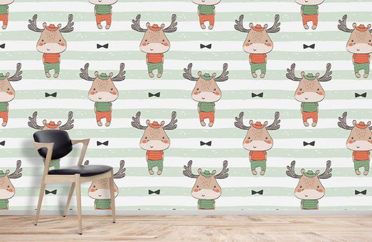 Papier peint mural de cerfs - Le meilleur Papier peint panoramique Sur mesure