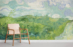 Papier peint mural de champs de blé verts - Vignette | Mr Papier Peint