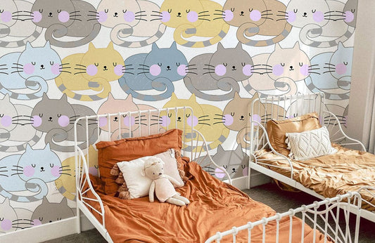 Papier peint mural de chats au repos - Le meilleur Papier peint panoramique Sur mesure