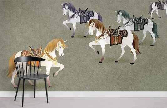 Papier peint mural de chevaux - Le meilleur Papier peint panoramique Sur mesure