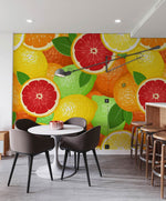 Papier peint mural de citrons colorés - Vignette | Mr Papier Peint