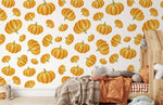 Papier Peint Mural de Citrouilles Flottantes - Vignette | Mr Papier Peint