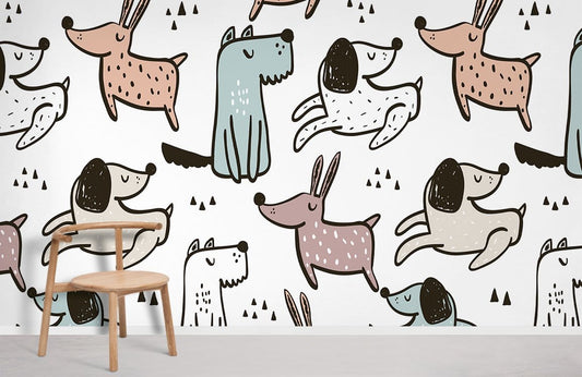 Papier peint mural de différents chiens - Le meilleur Papier peint panoramique Sur mesure