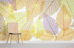 Papier peint mural de feuilles colorées - Vignette | Mr Papier Peint