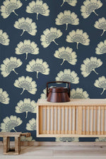 Papier peint mural de feuilles de Ginkgo peintes - Vignette | Mr Papier Peint