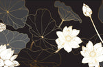 Papier peint mural de fleur de lotus blanc - Vignette | Mr Papier Peint