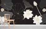 Papier peint mural de fleur de lotus blanc - Vignette | Mr Papier Peint