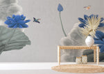 Papier peint mural de fleur de lotus bleu - Vignette | Mr Papier Peint