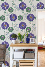 Papier peint mural de fleurs denses en cercle - Vignette | Mr Papier Peint