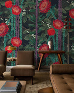 Papier peint mural fleurs épineuses élégance sauvage pour votre intérieur - Vignette | Mr Papier Peint