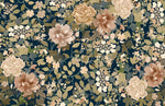 Papier peint mural floral foncé éclat de fleurs claires - Vignette | Mr Papier Peint