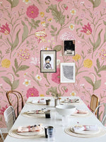 Papier Peint Mural de Fleurs Roses Tendres - Vignette | Mr Papier Peint