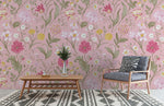 Papier Peint Mural de Fleurs Roses Tendres - Vignette | Mr Papier Peint