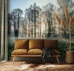 Papier peint mural forêt brumeuse pour une chambre élégante et sereine - Vignette | Mr Papier Peint
