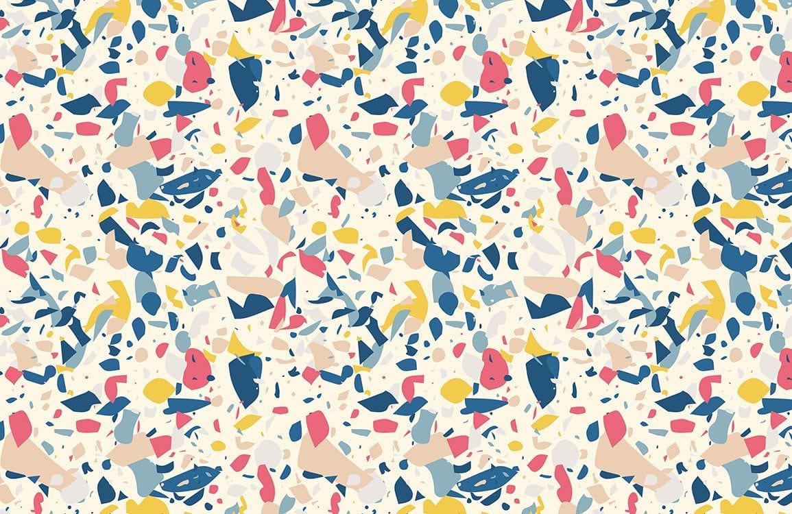 Papier peint mural de fragments irréguliers colorés - Le meilleur Papier peint panoramique Sur mesure