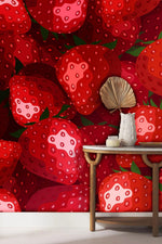 Papier peint mural de fraises - Vignette | Mr Papier Peint