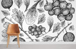 Papier peint mural de fruits dessinés au trait - Vignette | Mr Papier Peint