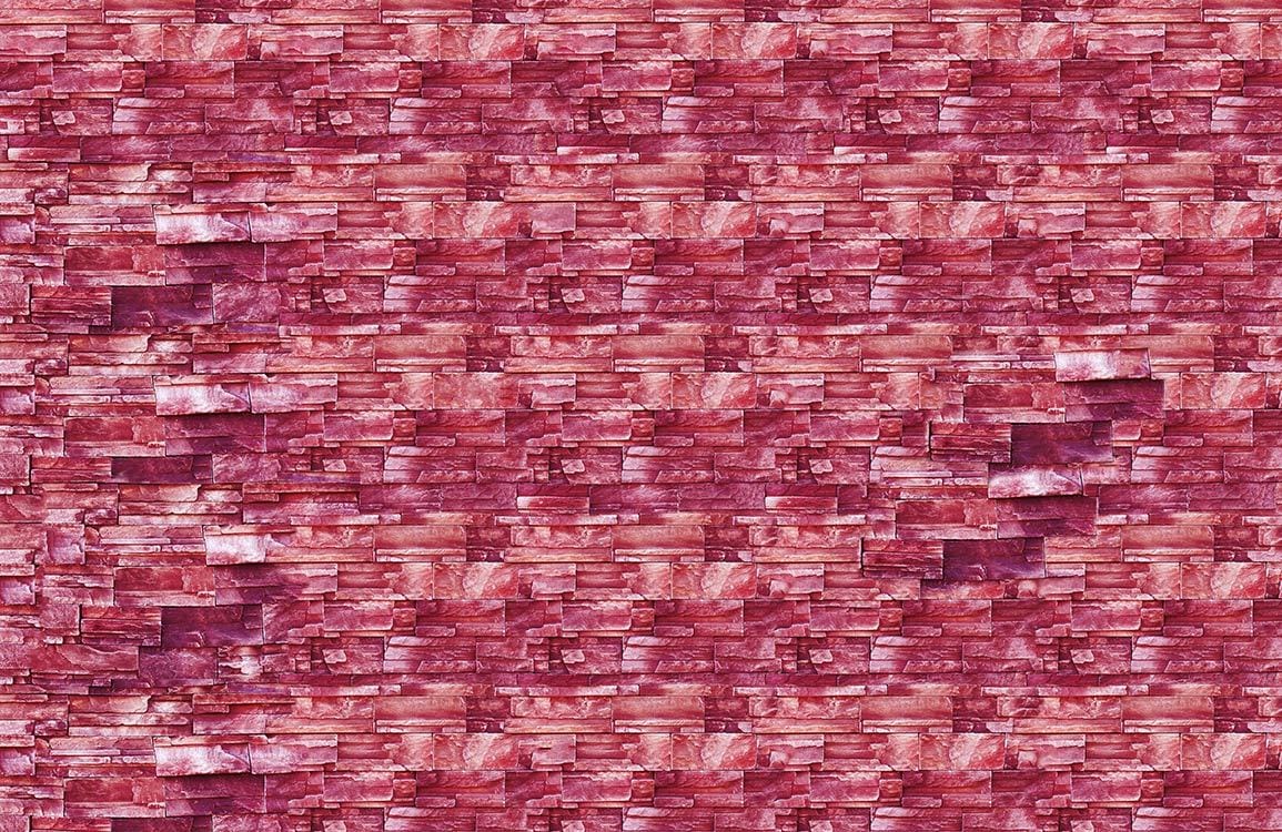 Papier Peint Mural de Géode de Cristal Rouge - Le meilleur Papier peint panoramique Sur mesure