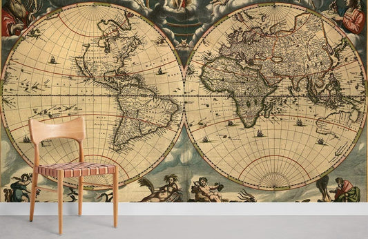 Papier Peint Mural de Joan Blaeu - Le meilleur Papier peint panoramique Sur mesure