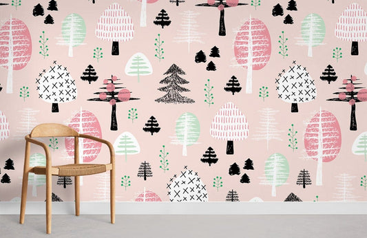 Papier peint mural de jolis arbres - Le meilleur Papier peint panoramique Sur mesure