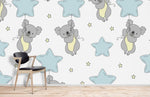 Papier peint mural Koala et ballons étoilés sous les eucalyptus - Vignette | Mr Papier Peint