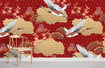 Papier peint mural de la grue japonaise - Vignette | Mr Papier Peint