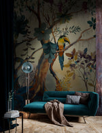 Papier peint mural de la jungle tropicale avec oiseaux - Vignette | Mr Papier Peint