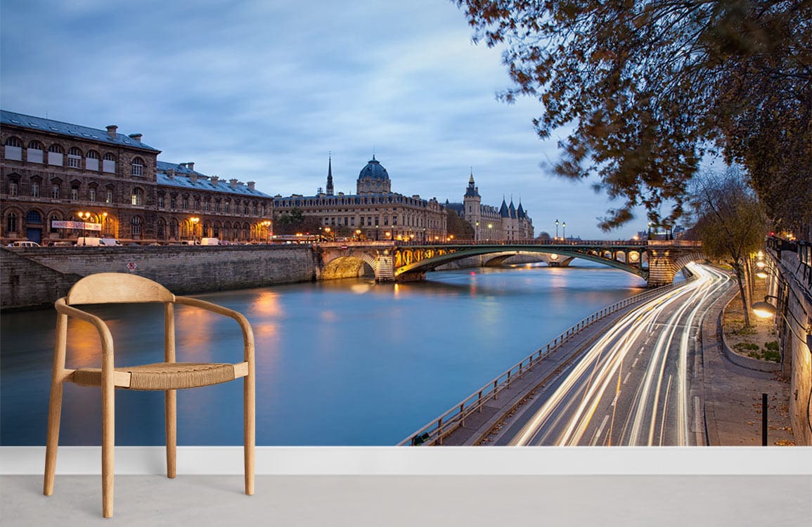 Papier peint mural de la Seine - Le meilleur Papier peint panoramique Sur mesure