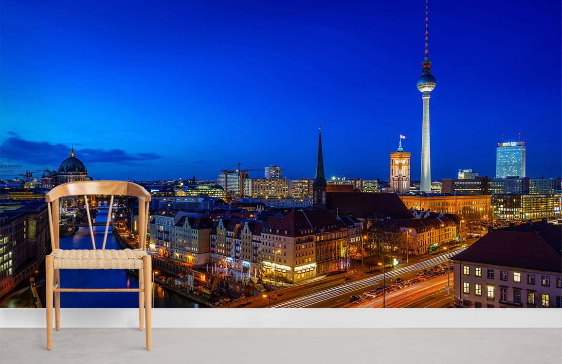 Papier peint mural de la tour de Berlin - Le meilleur Papier peint panoramique Sur mesure