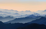 Papier peint mural Vallée des montagnes brumeuses - Vignette | Mr Papier Peint