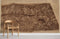 Papier peint mural de New York avec carte vintage sepia et chaise en bois pâle