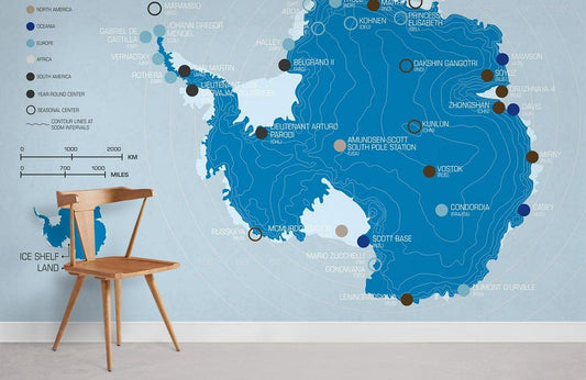 Papier peint mural de l’Antarctique - Le meilleur Papier peint panoramique Sur mesure