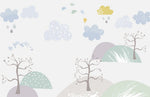 Papier peint mural Arbre Nuageux panorama enchanté - Vignette | Mr Papier Peint