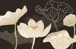 Papier peint mural de lotus blanc cassé - Vignette | Mr Papier Peint