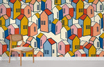 Papier peint mural de maison colorée - Vignette | Mr Papier Peint