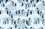 Papier peint mural Maisons en Groupe poésie pour murs inspirés - Vignette | Mr Papier Peint