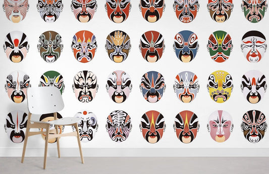 Papier peint mural de masque - Le meilleur Papier peint panoramique Sur mesure