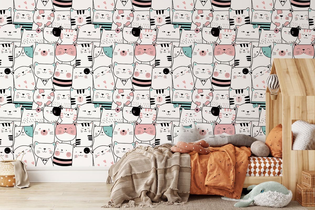 Papier peint mural de mignons chatons - Le meilleur Papier peint panoramique Sur mesure