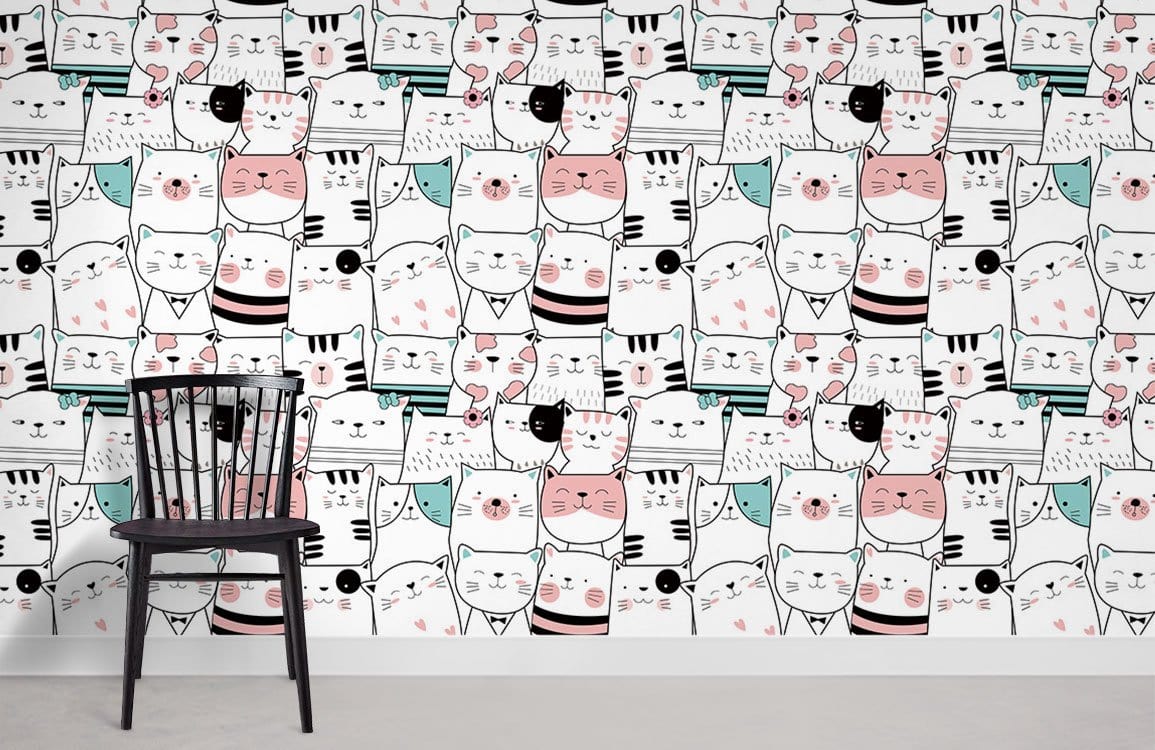 Papier peint mural de mignons chatons - Le meilleur Papier peint panoramique Sur mesure