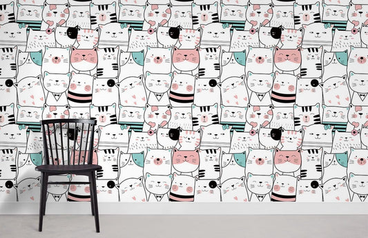 Papier peint mural de mignons chatons - Le meilleur Papier peint panoramique Sur mesure