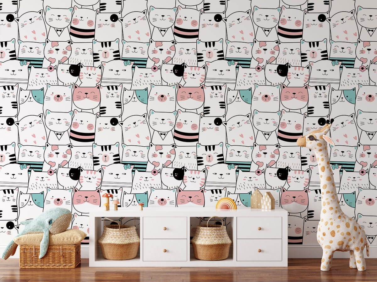 Papier peint mural de mignons chatons - Le meilleur Papier peint panoramique Sur mesure