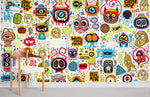 Papier Peint Mural de Monstres Doodle Amusants - Vignette | Mr Papier Peint