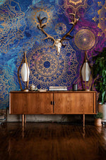 Papier Peint Mural de Motifs Mandala Galaxie - Vignette | Mr Papier Peint