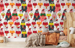 Papier peint mural de Noël avec des ours - Vignette | Mr Papier Peint