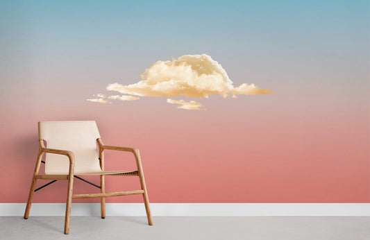 Papier peint mural de nuages flottants - Le meilleur Papier peint panoramique Sur mesure