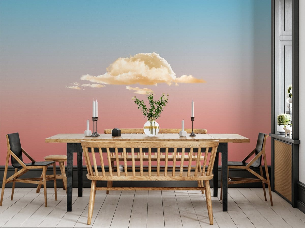 Papier peint mural de nuages flottants - Le meilleur Papier peint panoramique Sur mesure