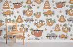 Papier Peint Mural de Paresseux Mignon - Vignette | Mr Papier Peint