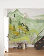 Papier peint mural de paysage à l'aquarelle - Vignette | Mr Papier Peint